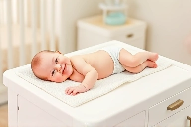 Safe and convenient diaper changing station for babies.